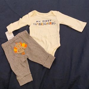 Carter’s thanksgiving two piece set NB